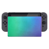 eXtremeRate Custom Chameleon Glossy Faceplate for Nintendo Switch Dock, Green Purple DIY Replacement Housing Shell for Nintendo Switch Dock - Dock NOT Included - FDP302