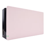 eXtremeRate Cherry Blossoms Pink Custom Faceplate for Nintendo Switch Charging Dock, Soft Touch Grip DIY Replacement Housing Shell for Nintendo Switch Dock - Dock NOT Included - FDP306