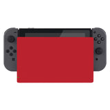 eXtremeRate Passion Red Custom Faceplate for NS Switch Charging Dock, Soft Touch Grip DIY Replacement Housing Shell for NS Switch Dock - FDP311