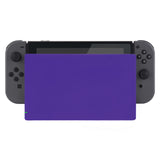 eXtremeRate Purple Custom Faceplate for NS Switch Charging Dock, Soft Touch Grip DIY Replacement Housing Shell for NS Switch Dock - FDP314