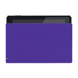 eXtremeRate Purple Custom Faceplate for NS Switch Charging Dock, Soft Touch Grip DIY Replacement Housing Shell for NS Switch Dock - FDP314