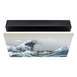 eXtremeRate Custom Soft Touch Grip Faceplate for Nintendo Switch Dock, The Great Wave Patterned DIY Replacement Housing Shell for Nintendo Switch Dock - Dock NOT Included - FDT104