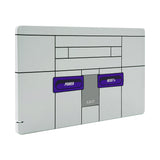 eXtremeRate Custom Soft Touch Grip Faceplate for Nintendo Switch Dock, Classics SNES Style Patterned DIY Replacement Housing Shell for Nintendo Switch Dock - Dock NOT Included - FDT106
