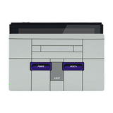 eXtremeRate Custom Soft Touch Grip Faceplate for Nintendo Switch Dock, Classics SNES Style Patterned DIY Replacement Housing Shell for Nintendo Switch Dock - Dock NOT Included - FDT106