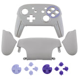 eXtremeRate Classic SNES Style Faceplate Backplate Handles Cover, Octagonal Gated Sticks Design DIY Replacement Grip Housing Shell for Nintendo Switch Pro Controller- Controller NOT Included - FRE602