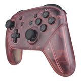 eXtremeRate Cherry Pink Faceplate Backplate Handles for Nintendo Switch Pro Controller, DIY Replacement Grip Housing Shell Cover for Nintendo Switch Pro - Controller NOT Included - FRM507