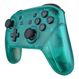 eXtremeRate Emerald Green Faceplate Backplate Handles for Nintendo Switch Pro Controller, DIY Replacement Grip Housing Shell Cover for Nintendo Switch Pro - Controller NOT Included - FRM508