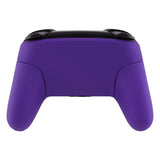 eXtremeRate Purple Faceplate Backplate Handles for Nintendo Switch Pro Controller, Soft Touch DIY Replacement Grip Housing Shell Cover for Nintendo Switch Pro - Controller NOT Included - FRP305