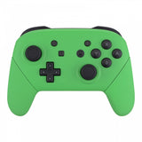 eXtremeRate Green Faceplate Backplate Handles for Nintendo Switch Pro Controller, Soft Touch DIY Replacement Grip Housing Shell Cover for Nintendo Switch Pro - Controller NOT Included - FRP314