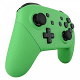 eXtremeRate Green Faceplate Backplate Handles for Nintendo Switch Pro Controller, Soft Touch DIY Replacement Grip Housing Shell Cover for Nintendo Switch Pro - Controller NOT Included - FRP314