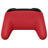 eXtremeRate Passion Red Faceplate Backplate Handles for NS Switch Pro Controller, Soft Touch DIY Replacement Grip Housing Shell Cover for NS Switch Pro - Controller NOT Included - FRP332