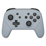 eXtremeRate New Hope Gray Faceplate Backplate Handles for NS Switch Pro Controller, DIY Replacement Grip Housing Shell Cover for NS Switch Pro - Controller NOT Included - FRP337