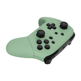 eXtremeRate Matcha Green Faceplate Backplate Handles for NS Switch Pro Controller, DIY Replacement Grip Housing Shell Cover for NS Switch Pro - Controller NOT Included - FRP339