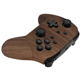 eXtremeRate Wood Grain Faceplate Backplate Handles for Nintendo Switch Pro Controller - Controller NOT Included - FRS201