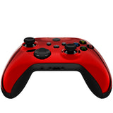 eXtremeRate Replacement Front Housing Shell for Xbox Series X Controller, Chrome Red Custom Cover Faceplate for Xbox Series S Controller - Controller NOT Included - FX3D403