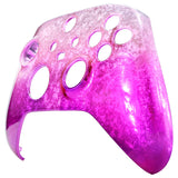 eXtremeRate Ice Flake Magenta Replacement Front Housing Shell for Xbox Series X / S Controller, Custom Cover Faceplate for Xbox Core Controller - Controller NOT Included - FX3D411