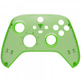 eXtremeRate Replacement Front Housing Shell for Xbox Series X Controller, Clear Green Custom Cover Faceplate for Xbox Series S Controller - Controller NOT Included - FX3M503