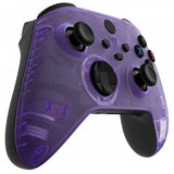 eXtremeRate Replacement Front Housing Shell for Xbox Series X Controller, Clear Atomic Purple Custom Cover Faceplate for Xbox Series S Controller - Controller NOT Included - FX3M505