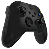eXtremeRate Solid Black Replacement Front Housing Shell for Xbox Series X Controller, Custom Cover Faceplate for Xbox Series S Controller - Controller NOT Included - FX3M508