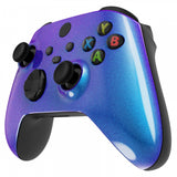 eXtremeRate Chameleon Puple Blue Glossy Replacement Front Housing Shell for Xbox Series X Controller, Custom Cover Faceplate for Xbox Series S Controller - Controller NOT Included - FX3P301