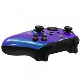 eXtremeRate Chameleon Puple Blue Glossy Replacement Front Housing Shell for Xbox Series X Controller, Custom Cover Faceplate for Xbox Series S Controller - Controller NOT Included - FX3P301