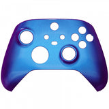 eXtremeRate Chameleon Puple Blue Glossy Replacement Front Housing Shell for Xbox Series X Controller, Custom Cover Faceplate for Xbox Series S Controller - Controller NOT Included - FX3P301