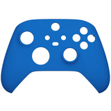 eXtremeRate Blue Replacement Part Faceplate, Soft Touch Grip Housing Shell Case for Xbox Series S & Xbox Series X Controller Accessories - Controller NOT Included - FX3P305