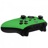 eXtremeRate Green Replacement Part Faceplate, Soft Touch Grip Housing Shell Case for Xbox Series S & Xbox Series X Controller Accessories - Controller NOT Included - FX3P306