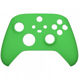 eXtremeRate Green Replacement Part Faceplate, Soft Touch Grip Housing Shell Case for Xbox Series S & Xbox Series X Controller Accessories - Controller NOT Included - FX3P306