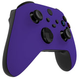 eXtremeRate Purple Replacement Part Faceplate, Soft Touch Grip Housing Shell Case for Xbox Series S & Xbox Series X Controller Accessories - Controller NOT Included - FX3P307