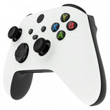 eXtremeRate White Replacement Part Faceplate, Soft Touch Grip Housing Shell Case for Xbox Series S & Xbox Series X Controller Accessories - Controller NOT Included - FX3P308