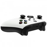 eXtremeRate White Replacement Part Faceplate, Soft Touch Grip Housing Shell Case for Xbox Series S & Xbox Series X Controller Accessories - Controller NOT Included - FX3P308