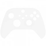 eXtremeRate White Replacement Part Faceplate, Soft Touch Grip Housing Shell Case for Xbox Series S & Xbox Series X Controller Accessories - Controller NOT Included - FX3P308
