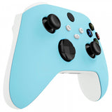 eXtremeRate Heaven Blue Replacement Part Faceplate, Soft Touch Grip Housing Shell Case for Xbox Series S & Xbox Series X Controller Accessories - Controller NOT Included - FX3P313