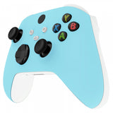 eXtremeRate Heaven Blue Replacement Part Faceplate, Soft Touch Grip Housing Shell Case for Xbox Series S & Xbox Series X Controller Accessories - Controller NOT Included - FX3P313