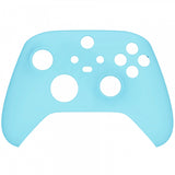 eXtremeRate Heaven Blue Replacement Part Faceplate, Soft Touch Grip Housing Shell Case for Xbox Series S & Xbox Series X Controller Accessories - Controller NOT Included - FX3P313