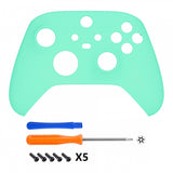 eXtremeRate Mint Green Replacement Part Faceplate, Housing Shell Case for Xbox Series S & Xbox Series X Controller Accessories - Controller NOT Included - FX3P314