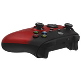 eXtremeRate Shadow Red Replacement Part Faceplate, Soft Touch Grip Housing Shell Case for Xbox Series S & Xbox Series X Controller Accessories - Controller NOT Included -FX3P319