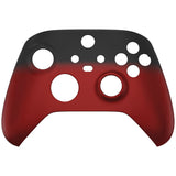 eXtremeRate Shadow Red Replacement Part Faceplate, Soft Touch Grip Housing Shell Case for Xbox Series S & Xbox Series X Controller Accessories - Controller NOT Included -FX3P319