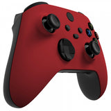 eXtremeRate Passion Red Replacement Part Faceplate, Soft Touch Grip Housing Shell Case for Xbox Series S & Xbox Series X Controller Accessories - Controller NOT Included - FX3P332