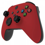 eXtremeRate Passion Red Replacement Part Faceplate, Soft Touch Grip Housing Shell Case for Xbox Series S & Xbox Series X Controller Accessories - Controller NOT Included - FX3P332