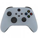 eXtremeRate New Hope Gray Replacement Part Faceplate, Housing Shell Case for Xbox Series S & Xbox Series X Controller Accessories - Controller NOT Included - FX3P337