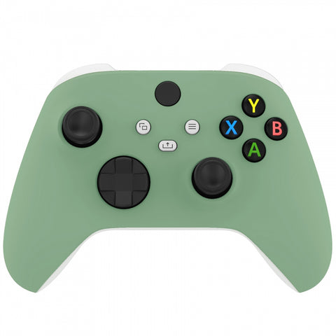 eXtremeRate Matcha Green Replacement Part Faceplate, Housing Shell Case for Xbox Series S & Xbox Series X Controller Accessories - Controller NOT Included - FX3P339
