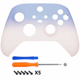 eXtremeRate Gradient Violet Pink Replacement Front Housing Shell for Xbox Series X Controller, Custom Cover Faceplate for Xbox Series S Controller - Controller NOT Included - FX3P342