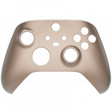 eXtremeRate Rose Gold Replacement Part Faceplate,Grip Housing Shell Case for Xbox Series S & Xbox Series X Controller Accessories - Controller NOT Included - FX3P347