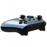 eXtremeRate Titanium Blue Replacement Part Faceplate, Grip Housing Shell Case for Xbox Series S & Xbox Series X Controller Accessories - Controller NOT Included - FX3P348