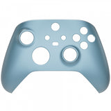 eXtremeRate Titanium Blue Replacement Part Faceplate, Grip Housing Shell Case for Xbox Series S & Xbox Series X Controller Accessories - Controller NOT Included - FX3P348
