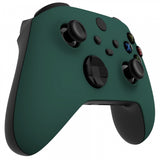 eXtremeRate Racing Green Replacement Part Faceplate, Soft Touch Grip Housing Shell Case for Xbox Series S & Xbox Series X Controller Accessories - Controller NOT Included - FX3P351
