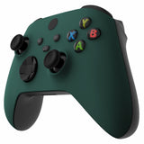 eXtremeRate Racing Green Replacement Part Faceplate, Soft Touch Grip Housing Shell Case for Xbox Series S & Xbox Series X Controller Accessories - Controller NOT Included - FX3P351