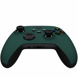 eXtremeRate Racing Green Replacement Part Faceplate, Soft Touch Grip Housing Shell Case for Xbox Series S & Xbox Series X Controller Accessories - Controller NOT Included - FX3P351